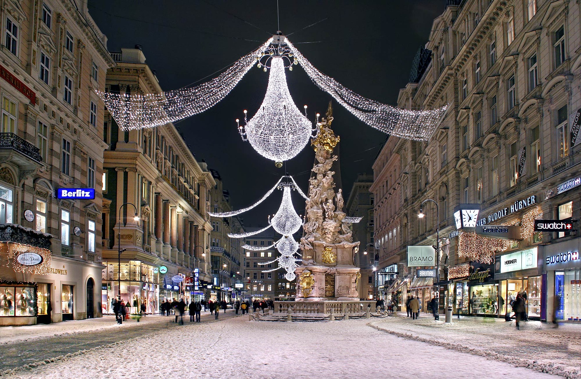 Austria Vienna Christmas lights