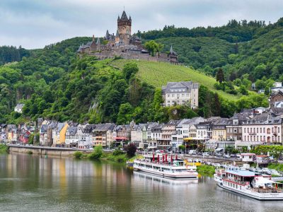 Cochem in Germany with its castle.