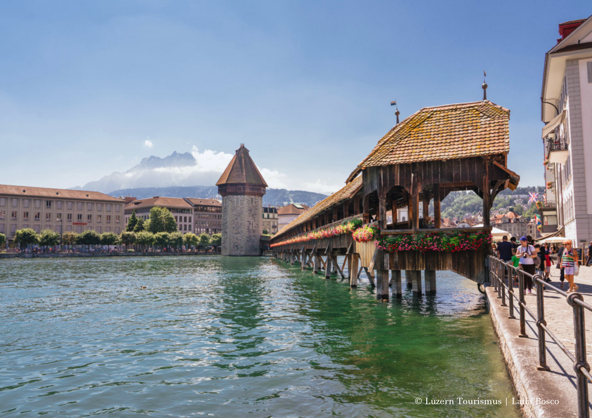 Switzerland Lucerne Chapel Bridge