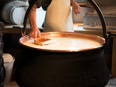 Swiss cheese making