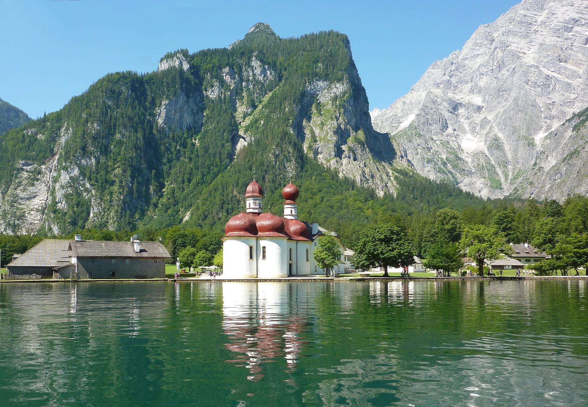 Lake Königssee in Bavaria Germany