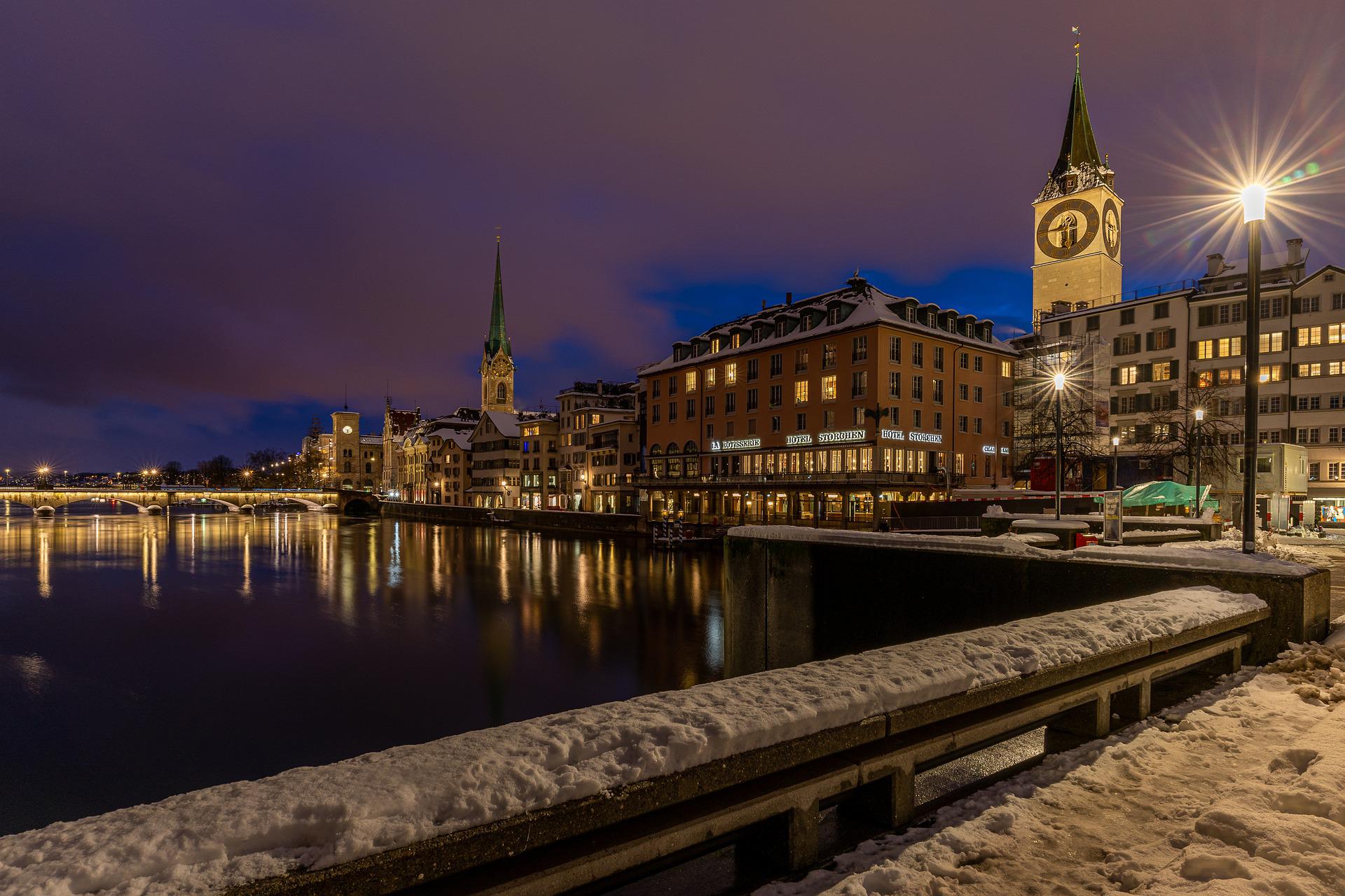 Switzerland Zurich snow