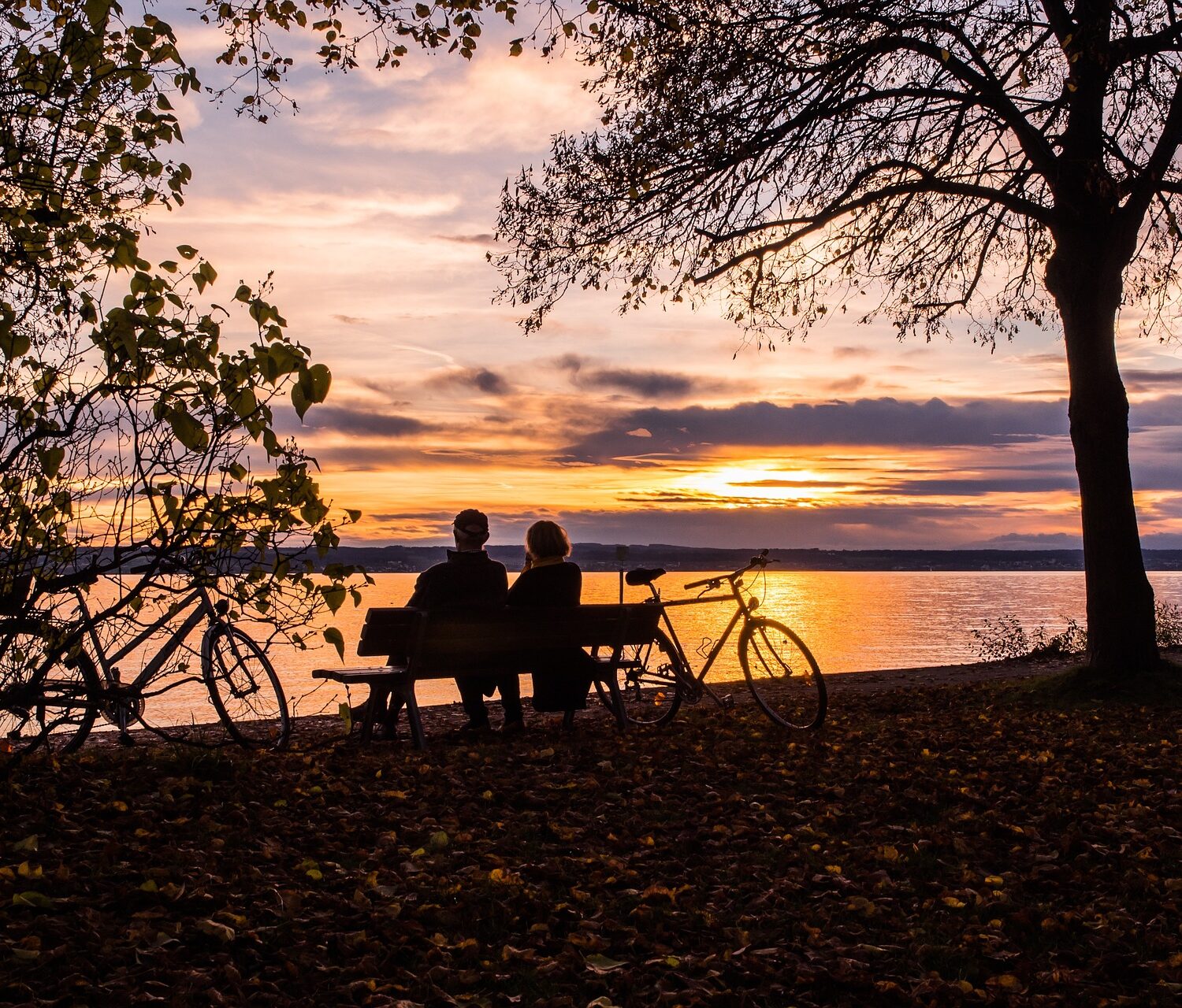 Sunset at Lake Constance in Germany