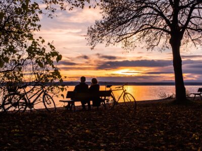 Sunset at Lake Constance in Germany