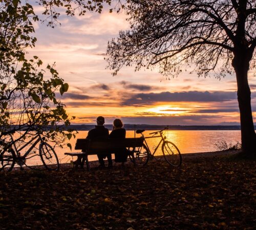 Sunset at Lake Constance in Germany