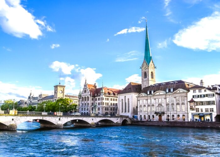 The city of Zurich in Switzerland