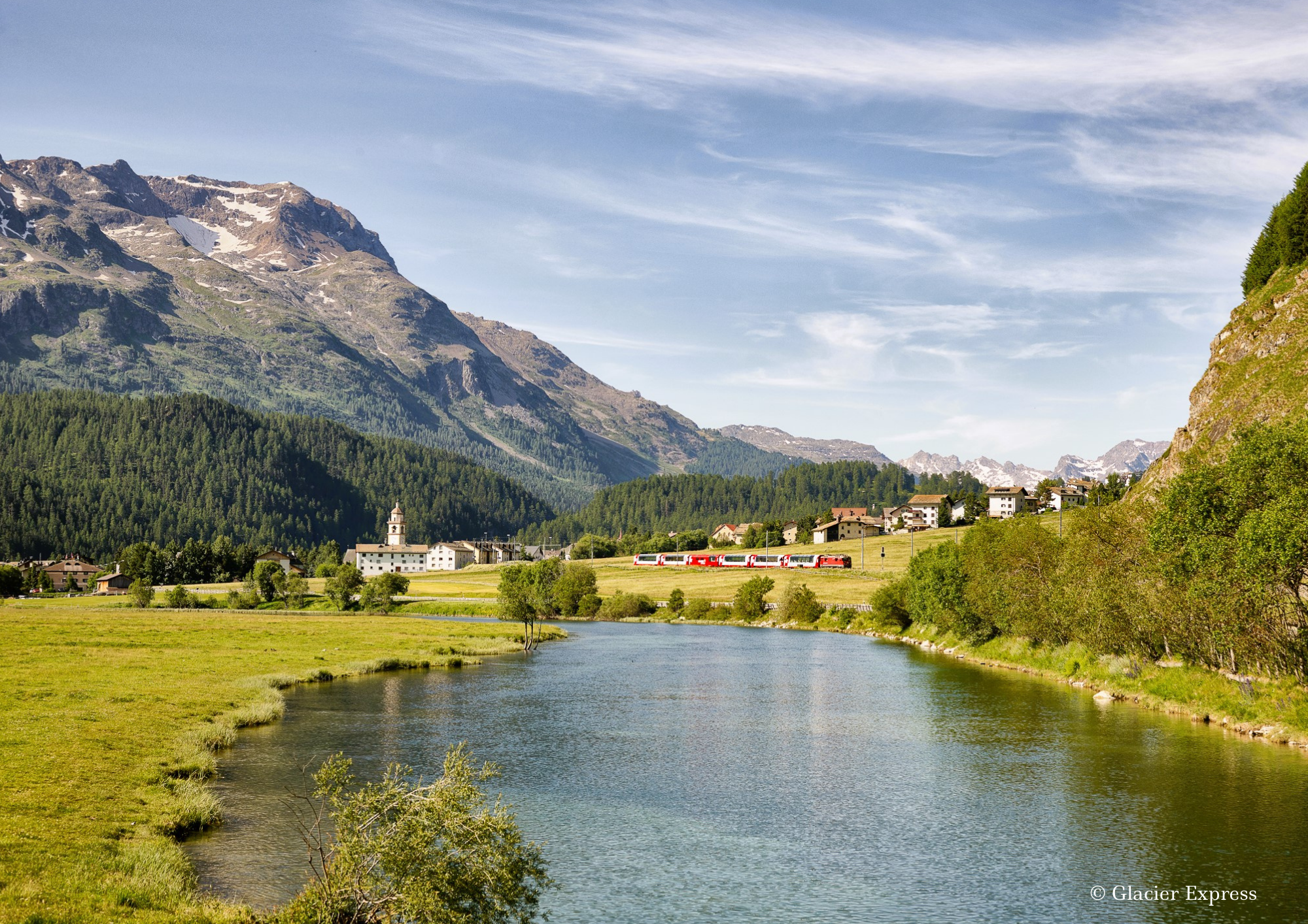 Glacier Express im Engadin