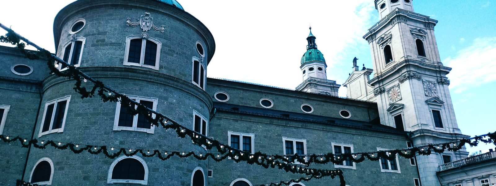 Austria Salzburg Christmas market square