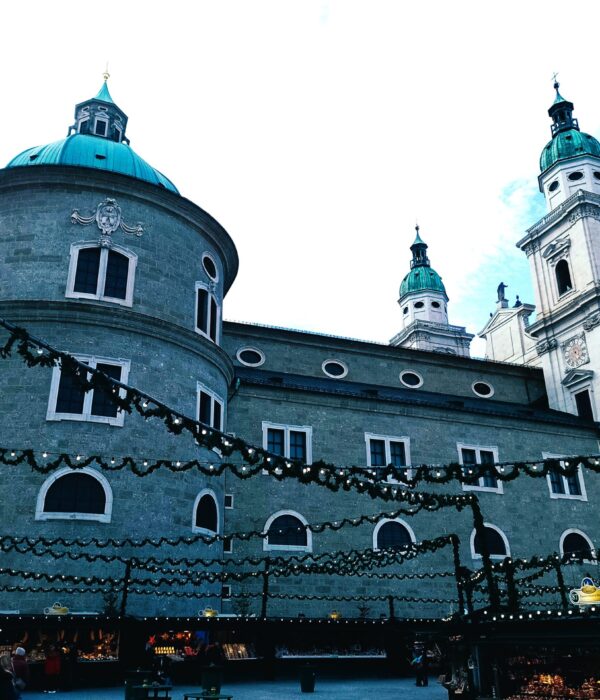 Austria Salzburg Christmas market square