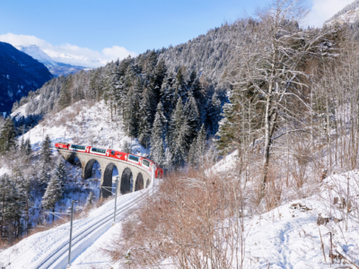 Switzerland Glacier Express winter