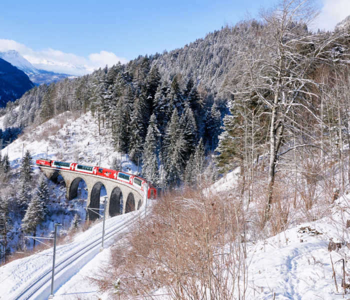 Switzerland Glacier Express winter