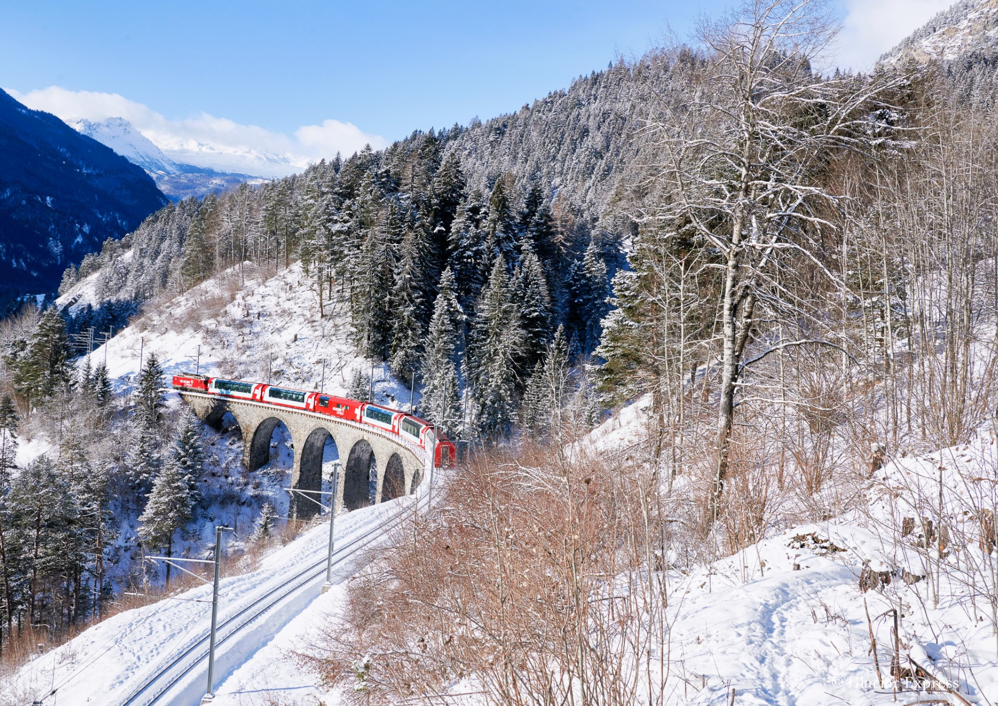 Switzerland Glacier Express winter