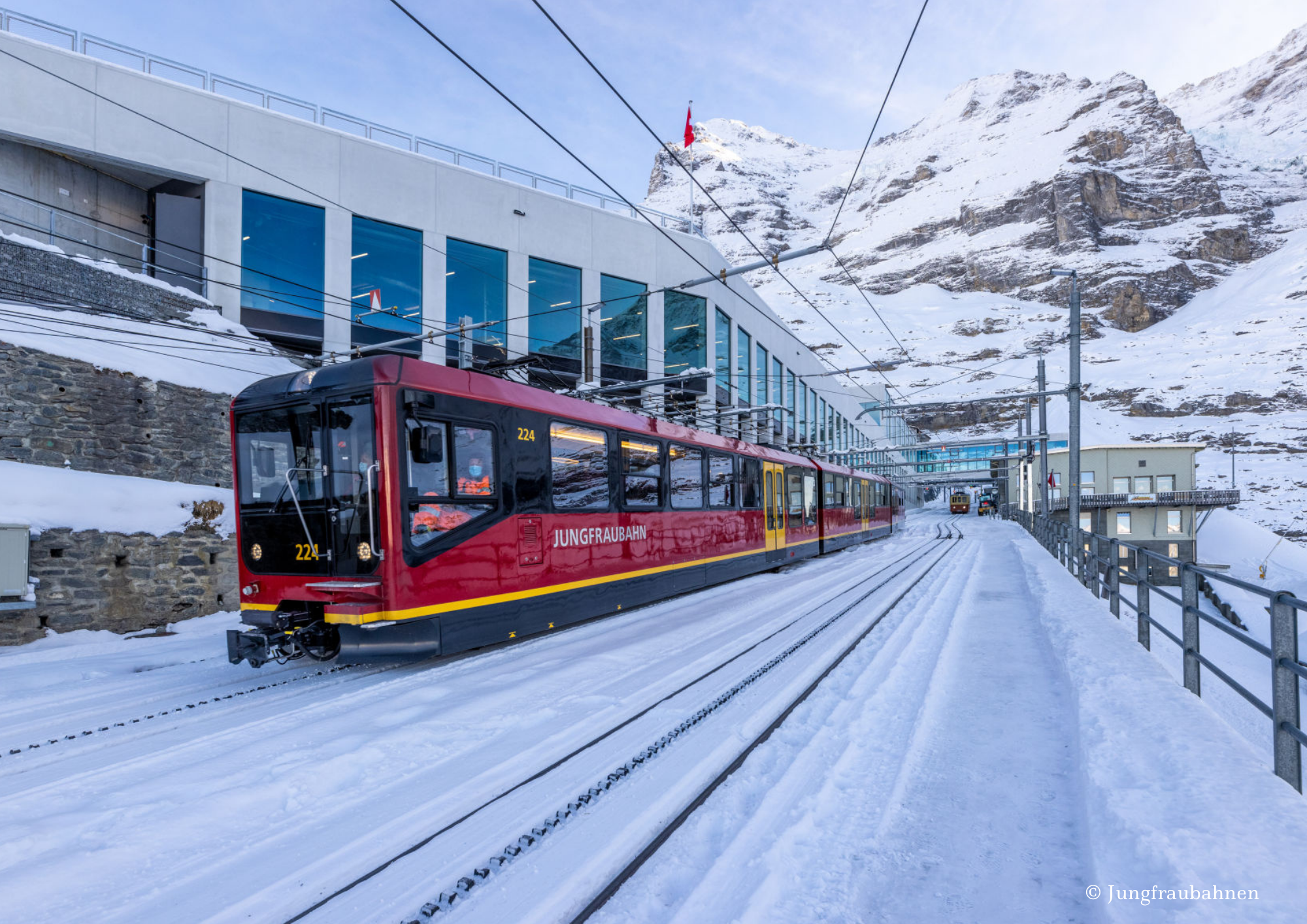 Switzerland Jungfraubahn Train Station