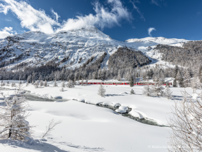 Bernina Express bei Pontresina