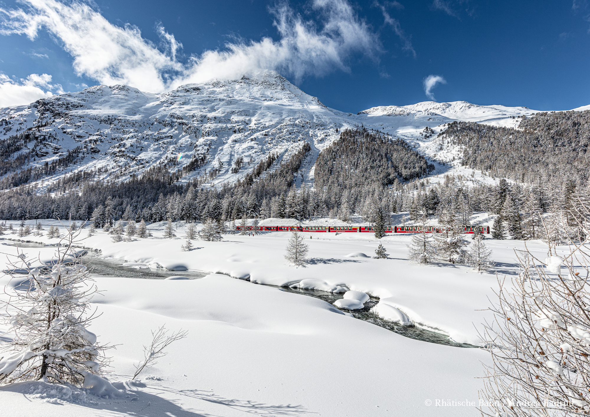 Bernina Express bei Pontresina
