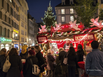 Switzerland Zurich Christmas market old town