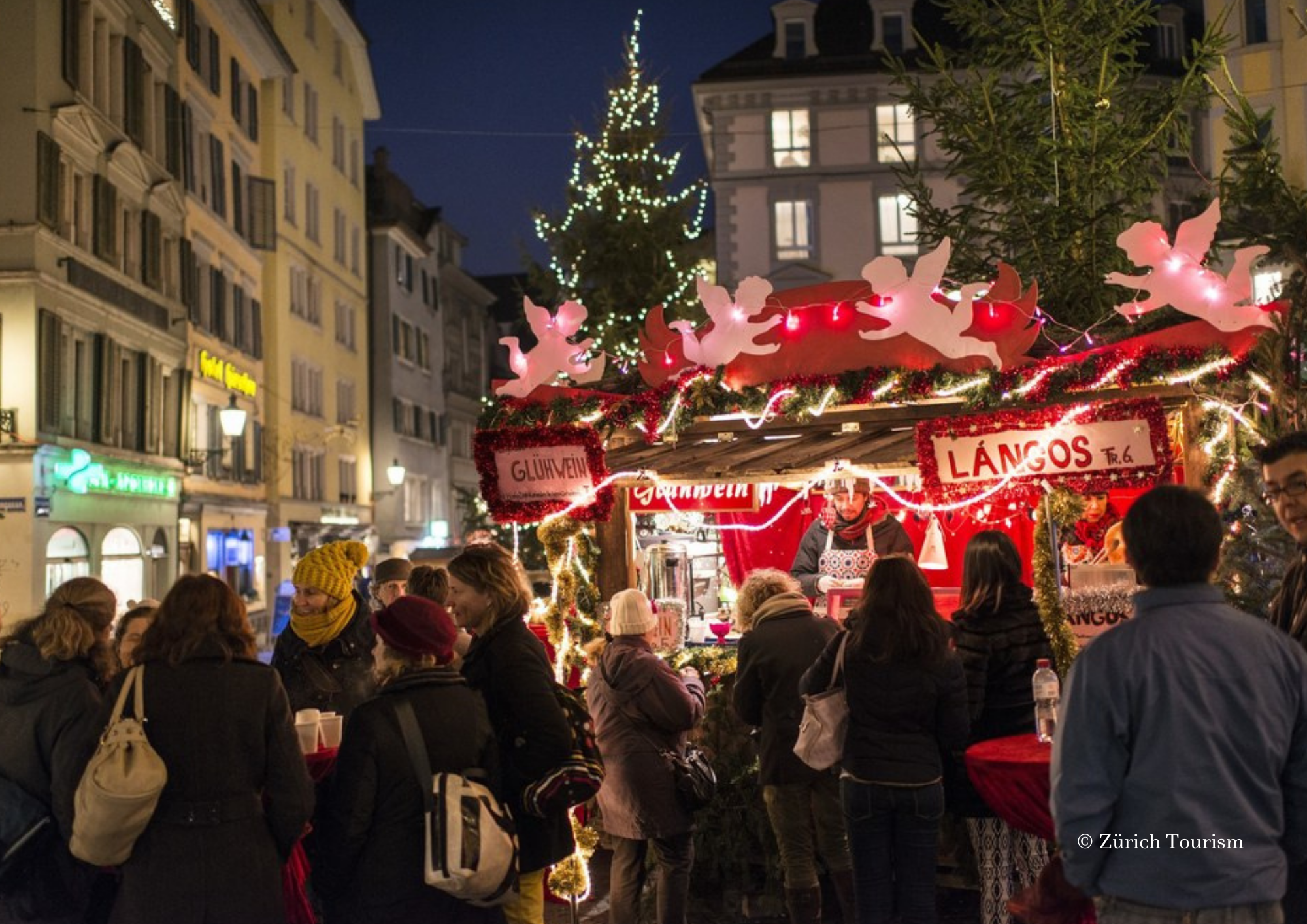 Switzerland Zurich Christmas market old town
