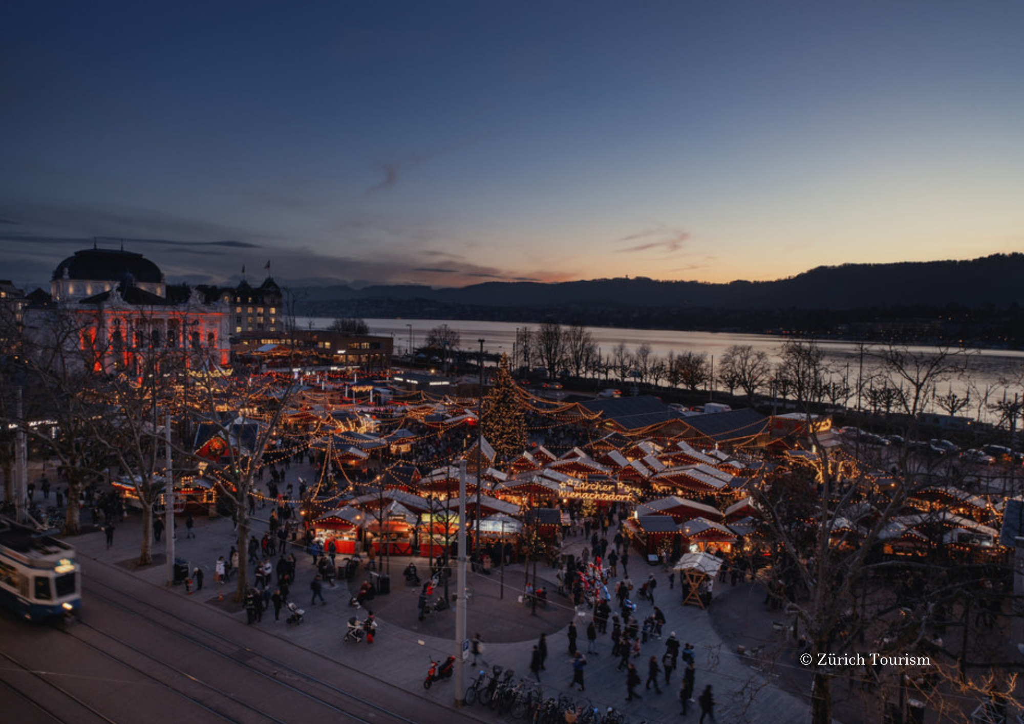 Switzerland Zurich Weihnachtsdorf