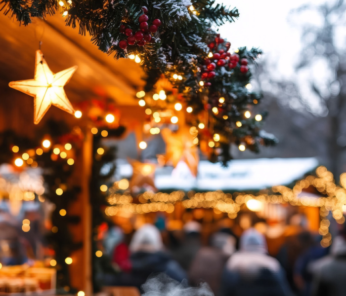 Christmas market market stall