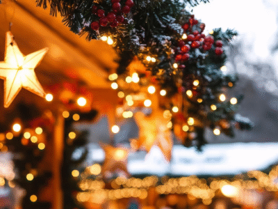 Christmas market market stall