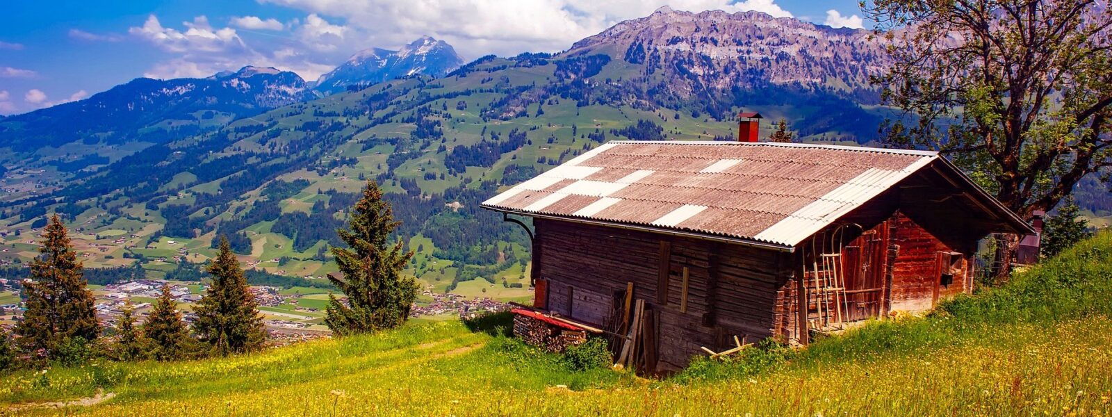 swiss mountain cottage