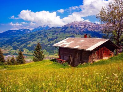 swiss mountain cottage