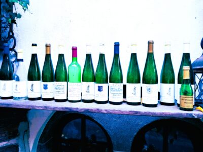 Germany Moselle wine bottles