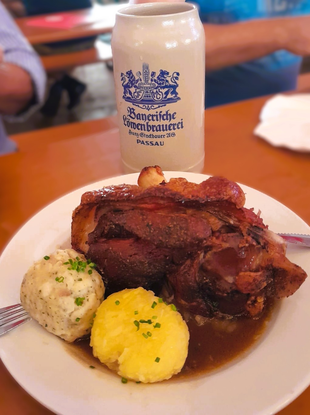 Bavaria Food and beer stein