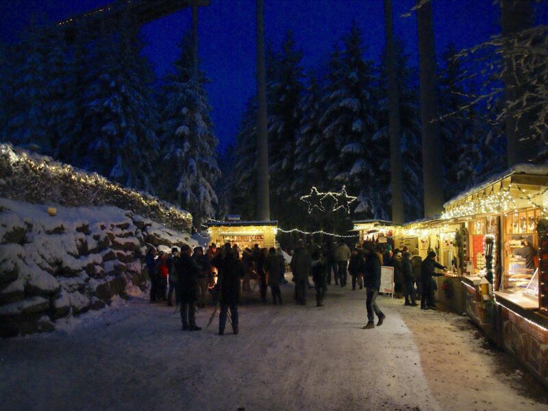 Weihnachtsmarkt Waldwipfelweg, Maibrunn – Sankt Englmar (Bavarian Forest, Germany)